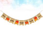  Fall Garland Thanksgiving Bunting Sign Autumn Harvest Banner