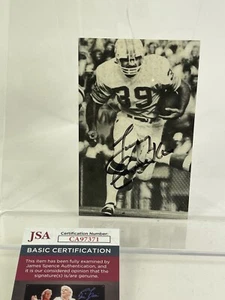 Larry Csonka Miami Dolphins JSA Signed Vintage 4x6 Postcard - Picture 1 of 4