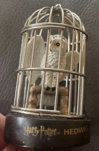 Harry Potter HEDWIG Owl ornament Figure -  Hedwig in his Metal Cage - Picture 1 of 9