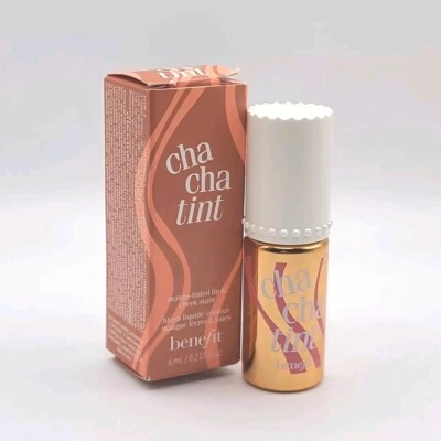 Benefit Cha Cha Tint Mango Tinted Lip & Cheek Stain Long Wear 0,2 oz/6 ml NOVO - Imagem 1 de 4