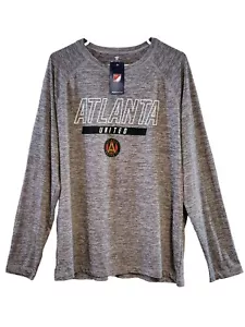 Atlanta United FC Men's Gray MLS Fanatics Long Sleeve T-Shirt Size XL NEW - Picture 1 of 7