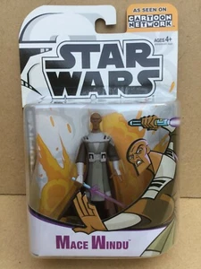 Star Wars Clone Wars Animated Mace Windu Figure by Hasbro 2005. BNIB - Picture 1 of 9