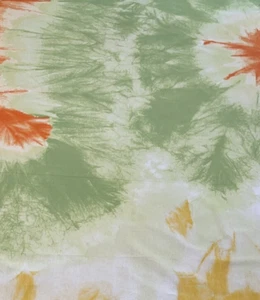 MARIMEKKO FABRIC 90" X 54" Lg Print Green Orange White Panel Wall OP Art KIERTO - Picture 1 of 6