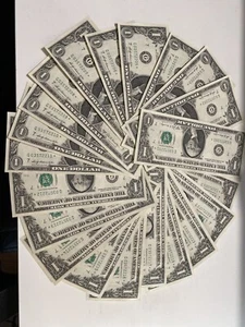 error 21 of 1969B  $1 FRN  Consecutive Low Number  Star notes 03572201-21UNC！ - Picture 1 of 2