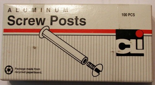 CLI 1 inch aluminum screw posts box of 100 3706L | eBay