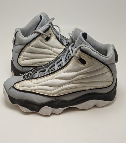 Scarpe da basket giovanili Jordan Pro Strong alte grigie bianche 407484 013 taglia 6 anni