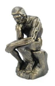 Skulptur Der Denker Gusseisen 26cm RODIN Figur Statue in Bronze-Optik Antik-Stil - Bild 1 von 7