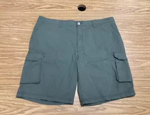 True Nation Stretch Cargo Shorts Herren 46 Olivgrün Relaxed Ripstop Neu Mit Etikett - Bild 1 von 7