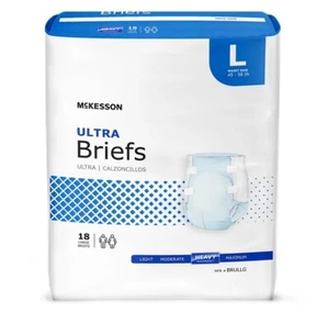 McKesson pannolini brevi monouso per adulti ultra pesanti ad assorbimento chiusura scheda 72 - Foto 1 di 3