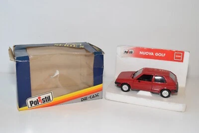 A61 1:25 POLISTIL S209 S-209 S 209 VW VOLKSWAGEN GOLF RED MIB 3 - Immagine 1 di 4
