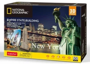 NATIONAL GEOGRAPHIC◉NEW YORK Empire State Building◉3D Model Puzzle◉25x20x66cm◉66 - Picture 1 of 1