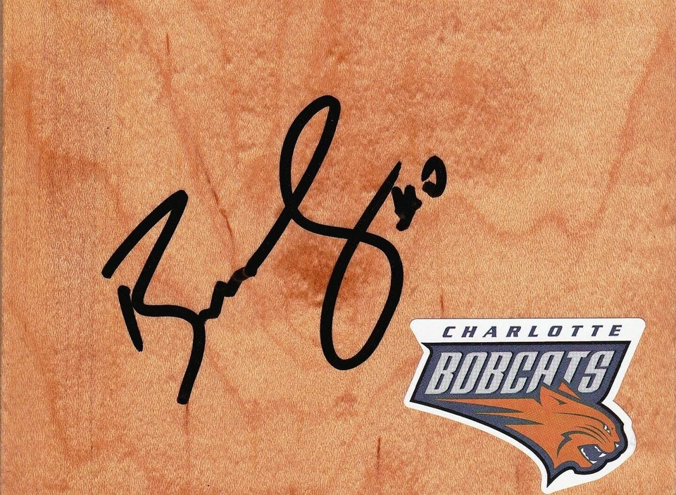Charlotte Bobcats Bismack Biyombo Signed Floorboard COA - Image 1 of 1