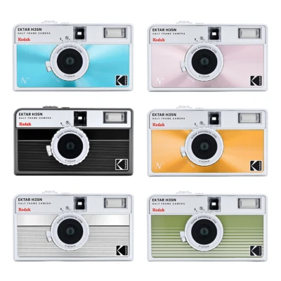 Kodak EKTAR H35N Half Frame 35mm Film Camera w/ built-in star filter - 6 Colours - Image 1 of 4