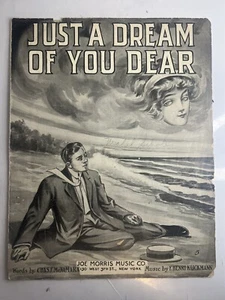Partituras vintage: Just A Dream Of You Dear, McNamara 1913 - Imagen 1 de 11