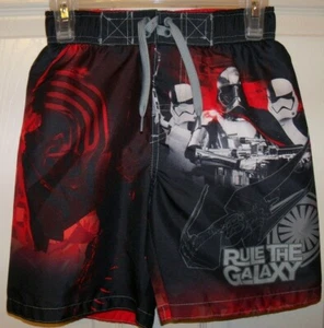 Star Wars Storm Troopers Rule Galaxy Swim Board Shorts Trunks Boys 6 / 7 NWT - Picture 1 of 2