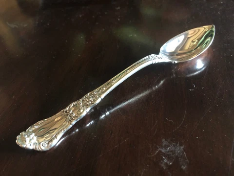 Gorham OLD BARONIAL Serling Silver CITRUS/MELON SPOON 5 3/4" (Class of 1904) Cover