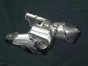 Triumph Rocket 3R & GT 2500 Titanium Bimodal Stealth Titanium Slip-On Mufflers - Bild 1 von 15