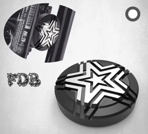 Fit H-D 2013-2017 BREAKOUT Moving Star Contrast Cut Horn Cover - Picture 1 of 7