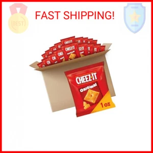 Cheez-It Cheese Crackers, Baked Snack Crackers, Lunch Snacks, Original (40 Packs - Picture 1 of 2