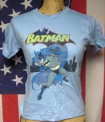 BATMAN youth small T shirt DC Comics distressed Dark Knight throwback tee NWT - Image 1 of 4