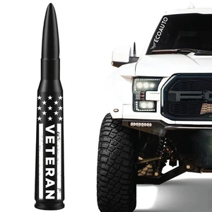 50 CAL BULLET ANTENNA FOR FORD, DODGE & RAM F150 F250 F350 ANTENNA VETERAN - Foto 1 di 7