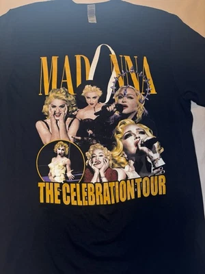 Camiseta Top MADONNA Celebración Tour Talla Mediana NEGRA Multicolor Foto 1 de 4