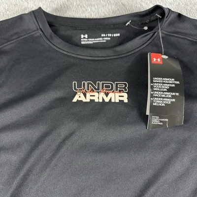 Under Armour женщины шкафчик длинным рукавом футболка женщин XS черный тренажерный зал обучение - Изображение 1 из 4