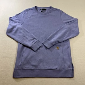 CARHARTT Force Relaxed Fit Lightweight Crewneck Sweatshirt Women’s M Lavender - Picture 1 of 8