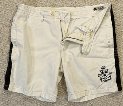 Polo Ralph Lauren Mens 36w Chino White Shorts 8 1/2" Inseam Rowing Crew 1930 - Image 1 of 4