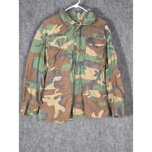 VTG US Army Field Jacket Woodland Camouflage M65 Men's Sz S Regular Military - Picture 1 of 12