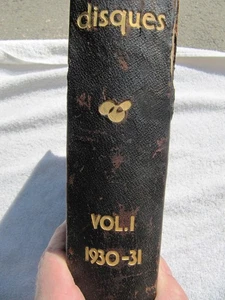 DISQUES 1930/31 78 rpm Record Collector Magazine Vol 1 compl Royer Smith Bound - Picture 1 of 9