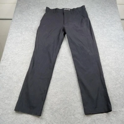 Eddie Bauer Pants Mens 33x32 Black Nylon Stretch Chino Travel Golf Performance - Image 1 of 4