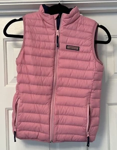 Vineyard Vines Girls Puffer Vest Pink Size M 10-12 FREE SHIPPING - Picture 1 of 3