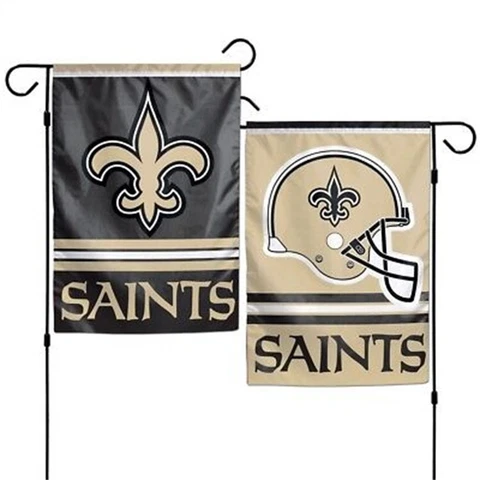 New Orleans Pro Football Team Flag 12 x 18 inch Garden Flag Double Sided Cover
