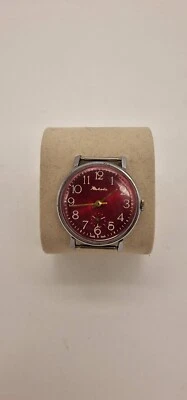Raketa Vintage Mechanical watch 16 Jewels USSR cal. 2603 PChZ Rare Red Dial 1950 - Image 1 of 4