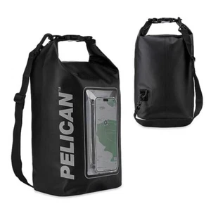Genuine Pelican Marine Waterproof 5L Dry Bag w/ Phone Window - Stealth Black AUS - Afbeelding 1 van 6