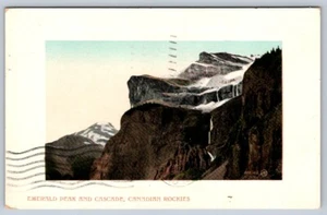 Emerald Peak And Cascade Mountain, Canadian Rockies, Antique 1909 Postcard - Picture 1 of 2