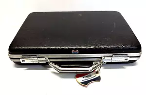 Vintage 1970er Jahre American Tourister Aktentasche Hartschale Vinyl Innenschloss 14x18 - Bild 1 von 11