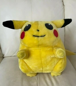 PIKACHU LARGE PLUSH STUFFED ANIMAL  VINTAGE MEASURES  13" X 10" - Picture 1 of 3