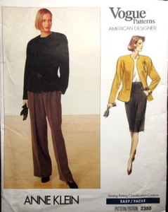 Vogue American Designer Pattern 2355 Anne Klein Size-12-14-16 - Picture 1 of 11