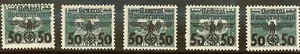 Stamp Germany Poland General Gov't Mi 035-9 Sc N51-5 WW2 War Era Occupation MNG - Picture 1 of 1