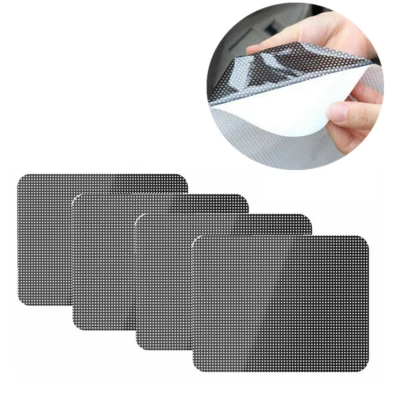 4pcs Car Side Window Net Sun Shade Shied Solar Mesh Film Stickers UV Protection - Image 1 of 4