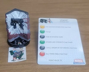 =HeroClix Marvel WEB OF SPIDER-MAN Venom 101 con tarjeta = - Imagen 1 de 1