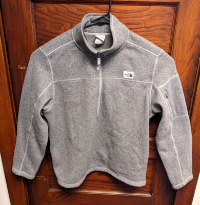 The North Face Knit Pullover Sweater Jacket XL Box Logo Half-Zip Hiking Fleece - Image 1 of 4