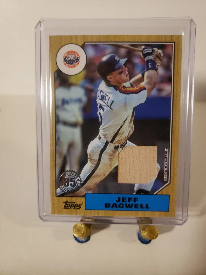 2022 Topps Series 1 Jeff Bagwell "1987" Bat Relic Card #87R-JBA - Image 1 of 2