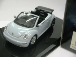 WOW EXTREMELY RARE VW New Beetle Turbo Aquarius Blue 1:43 Auto Art-Minichamps - Picture 1 of 3