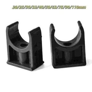 PVC Open Pipe Clip Single Open Fixed Pipe Clamp 20/25/30/32/40/50/63/75/90/110mm - Picture 1 of 17