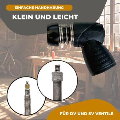 Mini CO²-Luftpumpe inkl. 2 x 16g für Fahrrad Schrader Französ Ventil E-Bike MTB - Bild 1 von 4