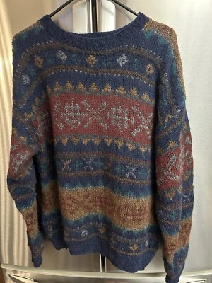 Vintage Woolrich Sweater Mens Large 100% Wool Crewneck Pullover 80s  - Image 1 of 4