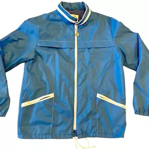 Vintage 70s/80s Weather Tamer Lightweight Jacket Blue/White size S - Picture 1 of 8